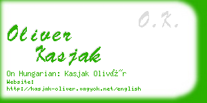 oliver kasjak business card